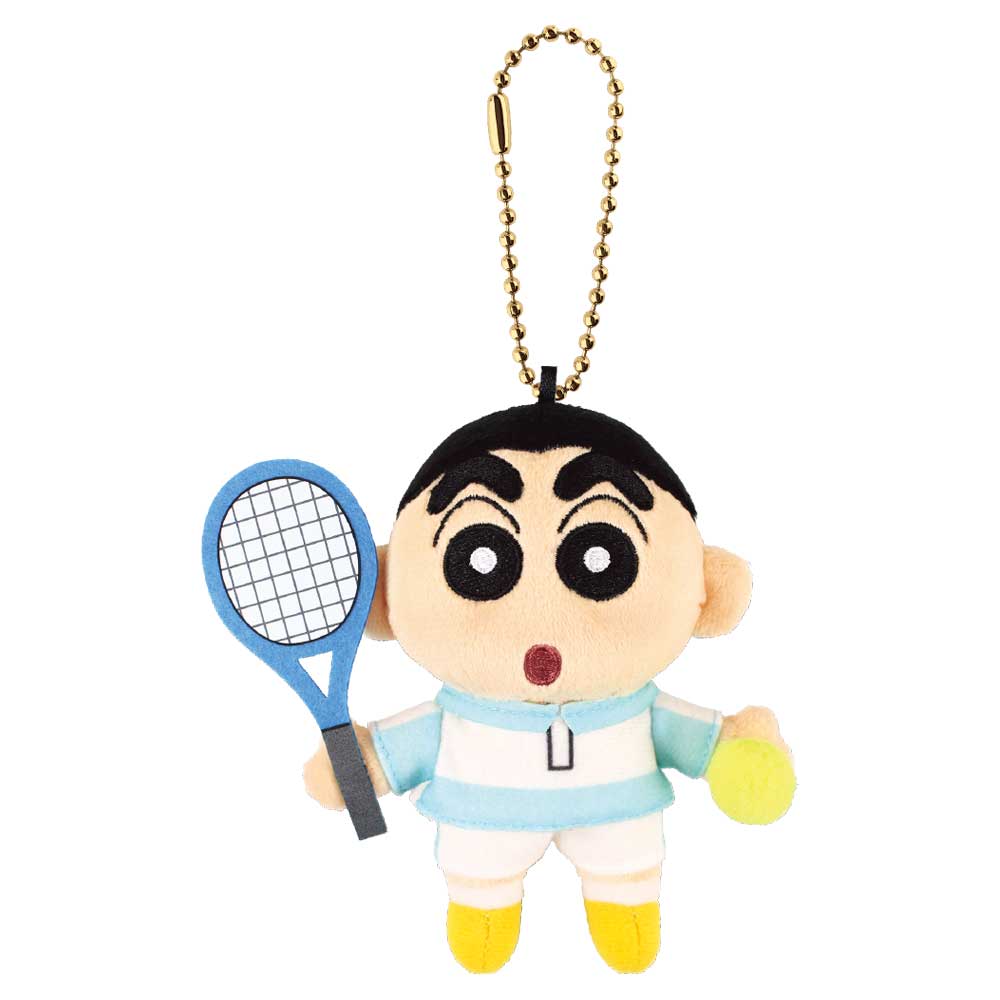 蠟筆小新 網球 公仔掛飾 Crayon Shinchan Plush Charm - Tennis - TOYZHOLIC