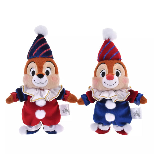 Disney Store Chip & Dale 小丑服裝 掛飾公仔 Pierrot Costume Plush Charm - TOYZHOLIC