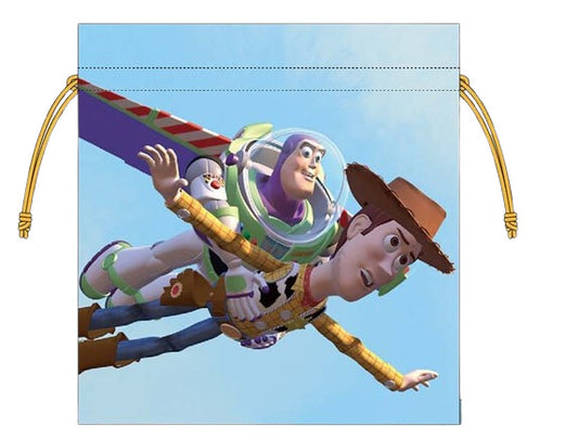 Disney 反斗奇兵 巴斯胡迪 日本製索袋 Toy Story Buzz & Woody Drawstring Bag - TOYZHOLIC
