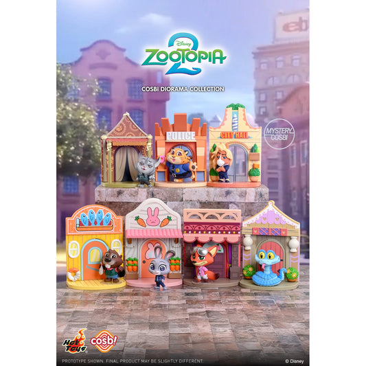 Hot Toys Disney 優獸大都會2 Cosbi 盲盒迷你場景系列 盲盒（一盒六款，款式隨機）Zootopia2 Cosbi Diorama Collection Blind Box