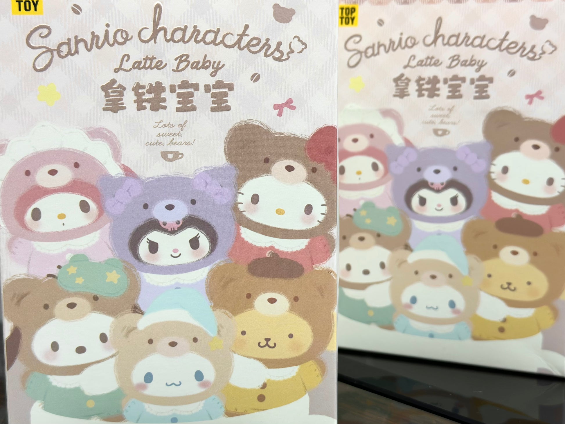 TOPTOY Sanrio 拿鐵寶寶搪膠毛絨系列 盲盒（確認款 - My Melody / PC狗）Latte Baby Series Blind Box (Confirmed Style) - TOYZHOLIC