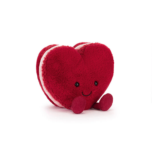 Jellycat 情人節微笑心形馬卡龍 公仔 (粉紅色/ 紅色) Amuseables Heart Macaron Plush (Arlette/ Colette)