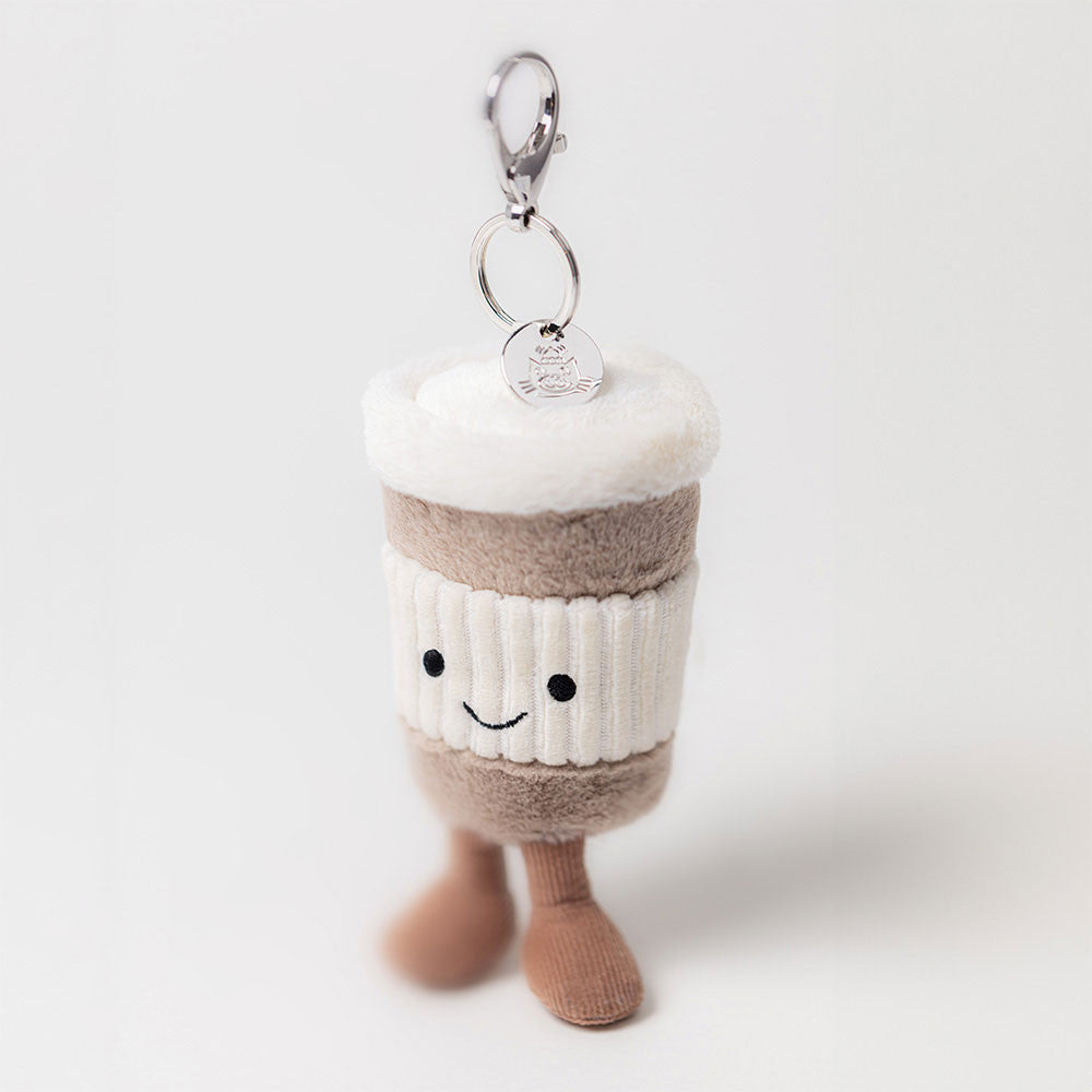 Jellycat 咖啡 公仔掛飾 Amuseables Coffee-to-go Bag Charm - TOYZHOLIC