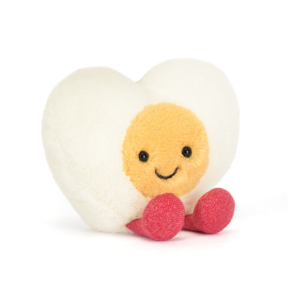 Jellycat 情人節微笑心心蛋 公仔 Amuseables Heart Boiled Egg Plush