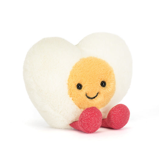 Jellycat 情人節微笑心心蛋 公仔 Amuseables Heart Boiled Egg Plush