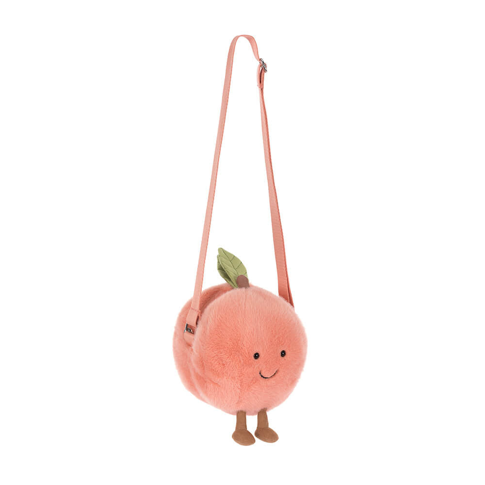 Jellycat 微笑水蜜桃 斜孭袋 Amuseables Peach Shoulder Bag - TOYZHOLIC
