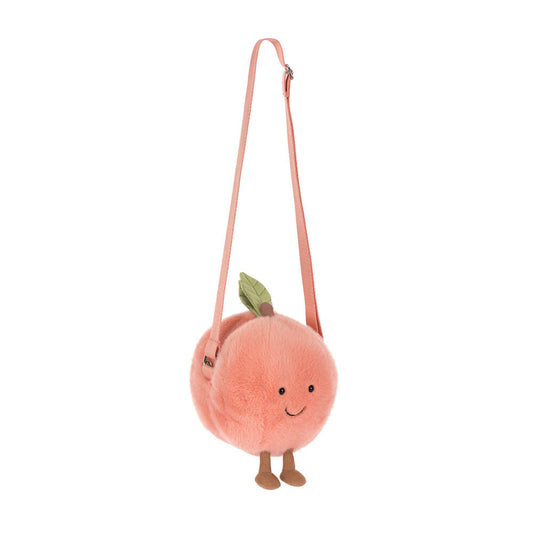 Jellycat 微笑水蜜桃 斜孭袋 Amuseables Peach Shoulder Bag - TOYZHOLIC