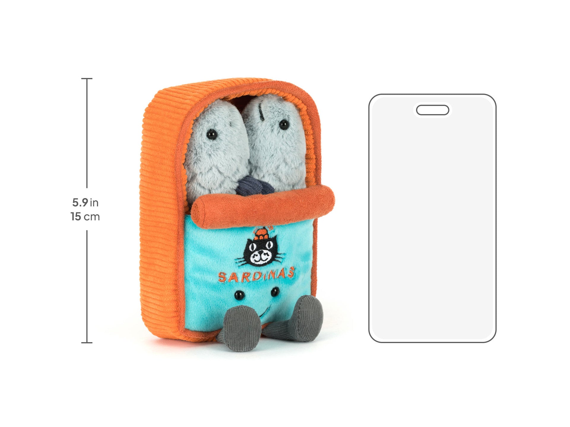 Jellycat 沙甸魚罐頭 公仔 Amuseables Sardine Tin Soft Toy - TOYZHOLIC
