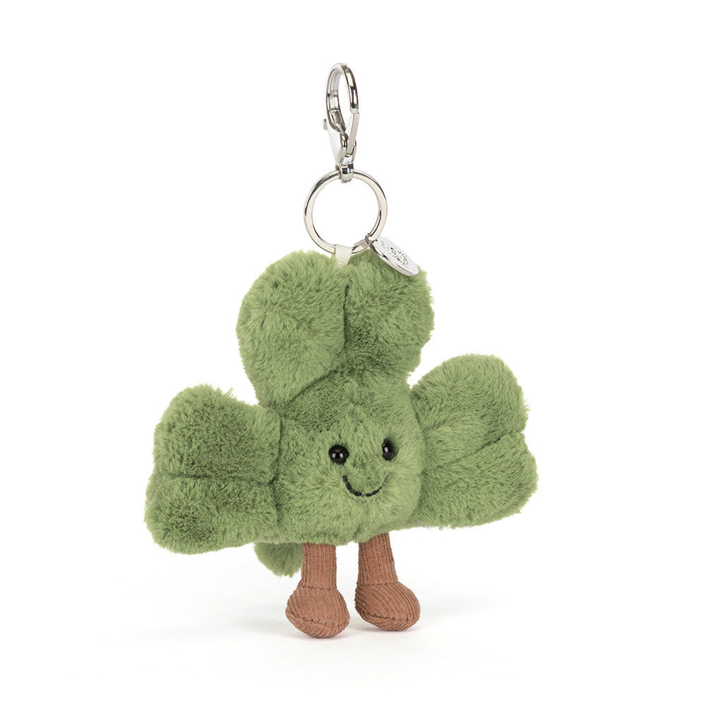 Jellycat 微笑三葉草 鎖匙扣 Amuseables Siofra Shamrock Bag Charm - TOYZHOLIC
