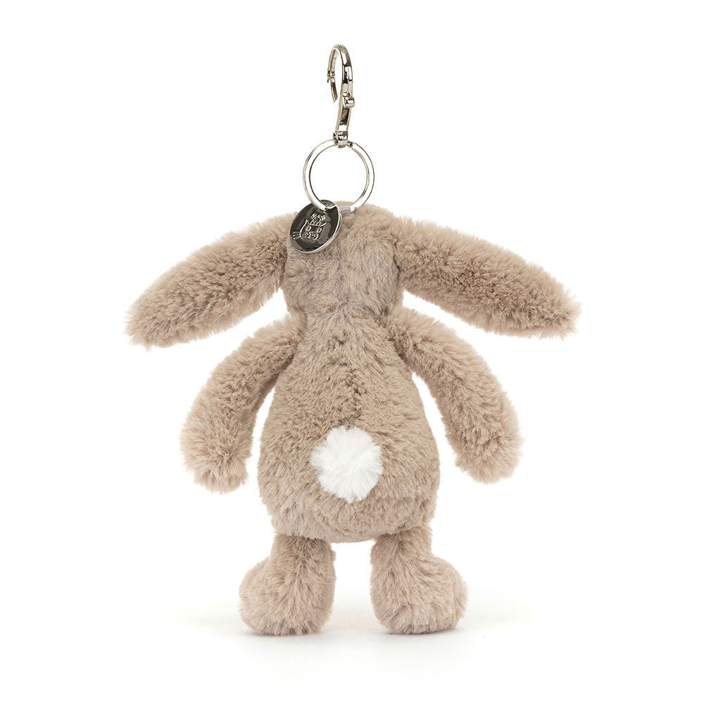 Jellycat 兔仔 吊飾 Bashful Bunny Bag Charm （Beige/ Blush/ Silver) - TOYZHOLIC