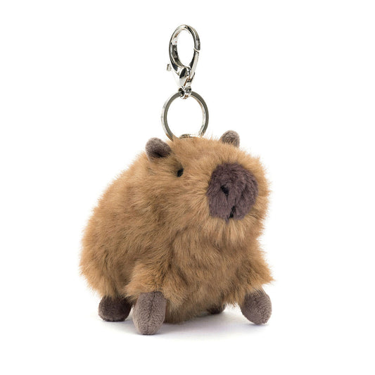 Jellycat 水豚 公仔掛飾 Clyde Capybara Soft Bag Charm - TOYZHOLIC
