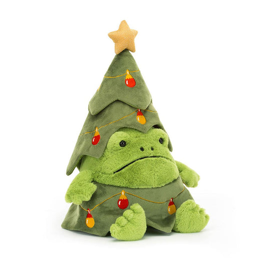 Jellycat 聖誕樹青蛙 Ricky 公仔 Christmas Tree Ricky Rain Frog Plush - TOYZHOLIC