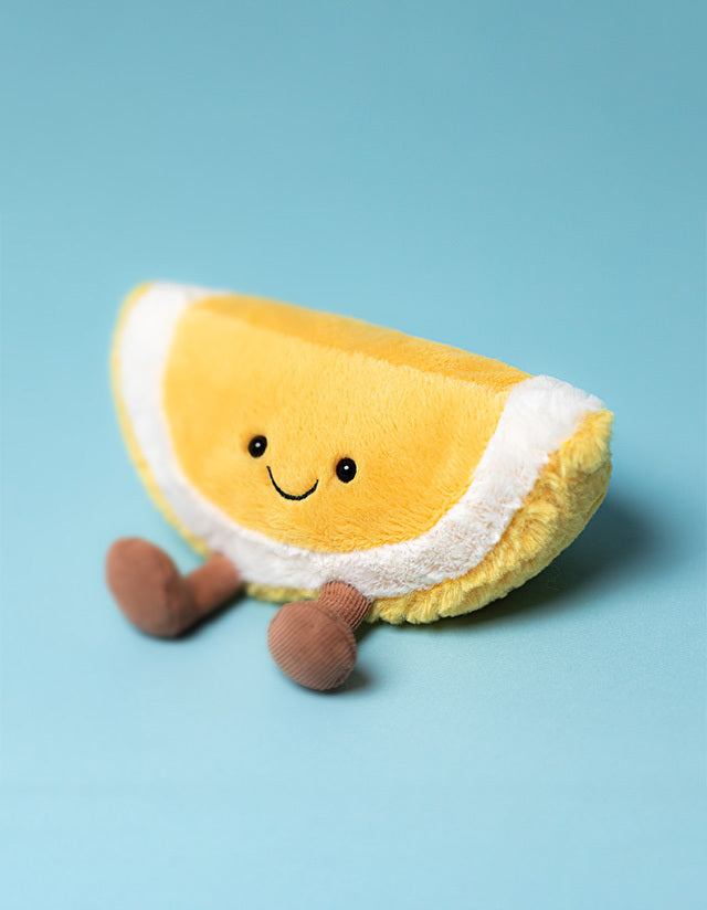 Jellycat 英國限定 微笑檸檬 公仔 UK Exclusive Amuseables Clemont Lemon Soft Toy - TOYZHOLIC