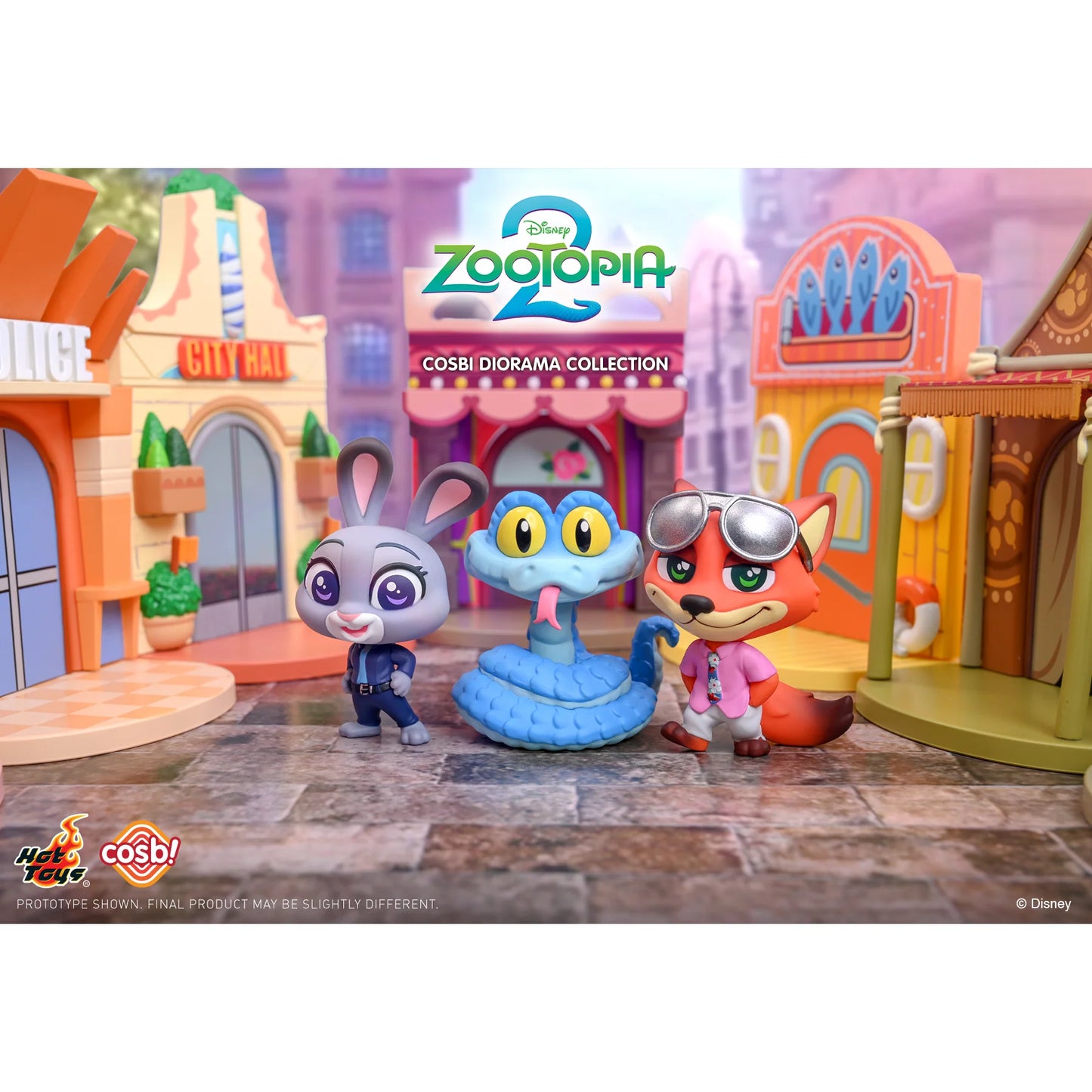 Hot Toys Disney 優獸大都會2 Cosbi 盲盒迷你場景系列 盲盒（一盒六款，款式隨機）Zootopia2 Cosbi Diorama Collection Blind Box