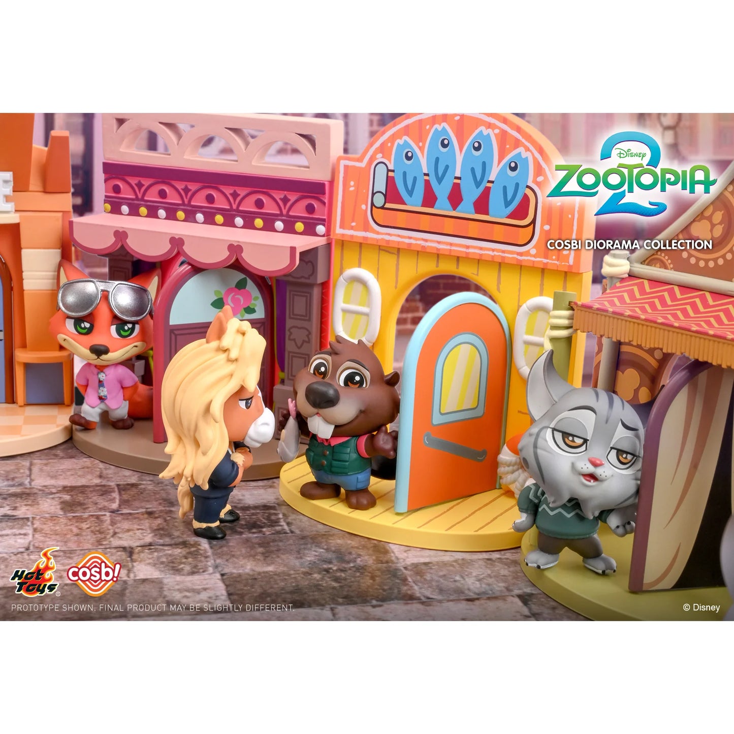 Hot Toys Disney 優獸大都會2 Cosbi 盲盒迷你場景系列 盲盒（一盒六款，款式隨機）Zootopia2 Cosbi Diorama Collection Blind Box