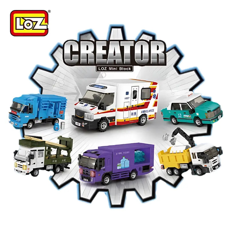 Loz 香港迷你積木車 盲盒 - 第二季 Hong Kong Mini Brick Cars Blind Box - Season 2（一盒6款，款式隨機) - TOYZHOLIC
