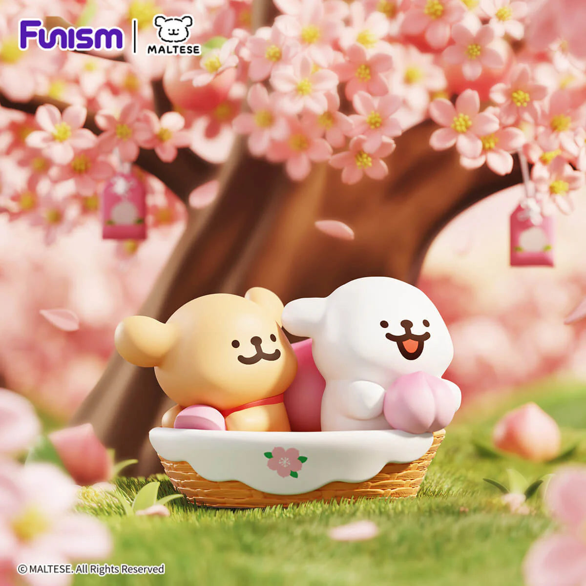 Funism X Maltese 線條小狗 幸運狗狗系列 盲盒  Lucky Paws Series Blind Box（一盒八款，款式隨機） - TOYZHOLIC