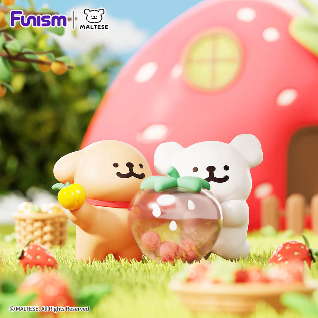 Funism X Maltese 線條小狗 幸運狗狗系列 盲盒  Lucky Paws Series Blind Box（一盒八款，款式隨機） - TOYZHOLIC
