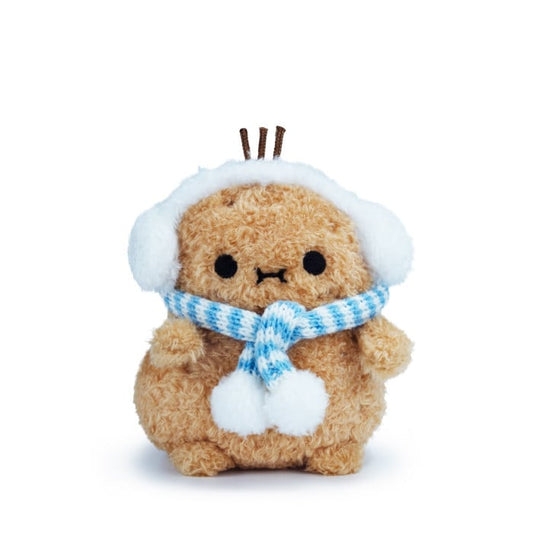 NOODOLL 雪白藍色頸巾薯仔 公仔 Frosty Ricespud Mini Sitting Plush Toy
