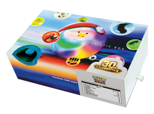 「預購 Pre-Order」-「繁中原盒」Pokemon TCG: 寶可夢集換式卡牌遊戲 超級進化 30th CELEBRATION FUTURISTIC BOX