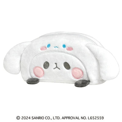 Sanrio X Mochimochi 玉桂狗 熊貓 筆袋 小物袋 Panda Plush Pen Pouch - Cinnamoroll - TOYZHOLIC