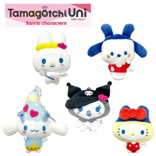 Sanrio Characters x Tamagotchi 公仔掛飾 Plush Charm (My Melody/ Kuromi/ 玉桂狗 Cinnamoroll/ PC狗 Pochacco)