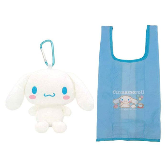 Sanrio 玉桂狗 登山扣公仔連環保袋 Cinnamoroll Plush Charm with Carabiner & Eco Bag - TOYZHOLIC