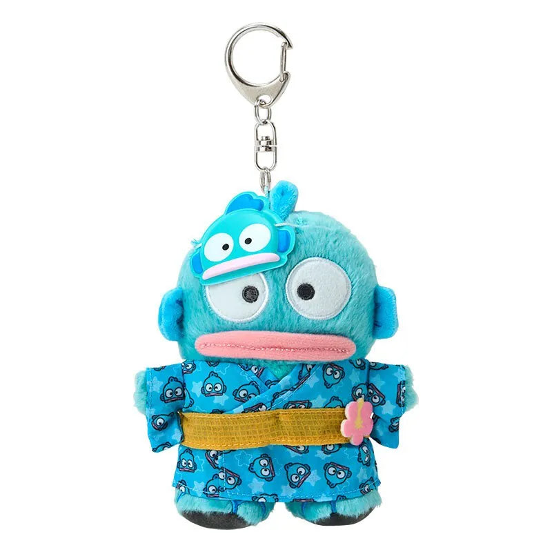 Sanrio 水怪 夏祭浴衣 掛飾公仔 Hangyodon Summer Festival Yukata Plush Charm - TOYZHOLIC