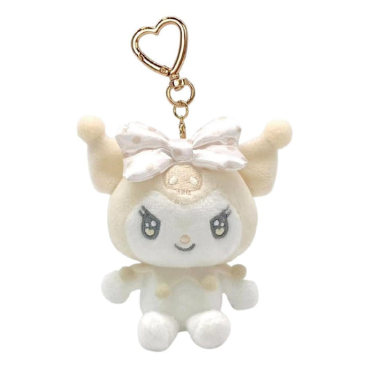 Sanrio Kuromi 彩虹系列 掛飾公仔 （白色） Kuromi Rainbow Series Plush Charm - White - TOYZHOLIC