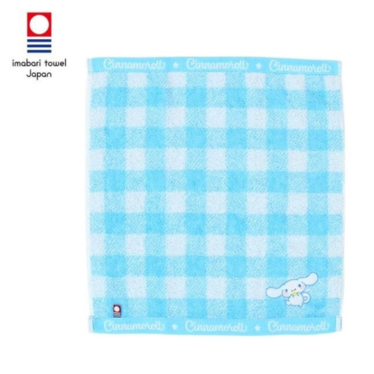 Sanrio 玉桂狗 x 今治毛巾 日本製棉質面巾 Cinnamoroll Imabari Face Towel - 格紋款 - TOYZHOLIC