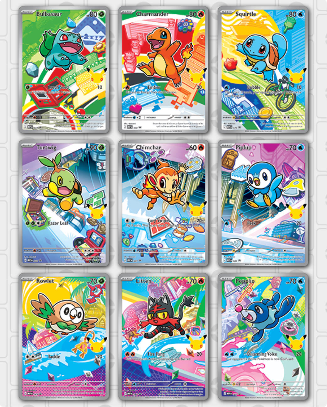 美版 Pokemon TCG: First Partner Illustration Collection Series 1