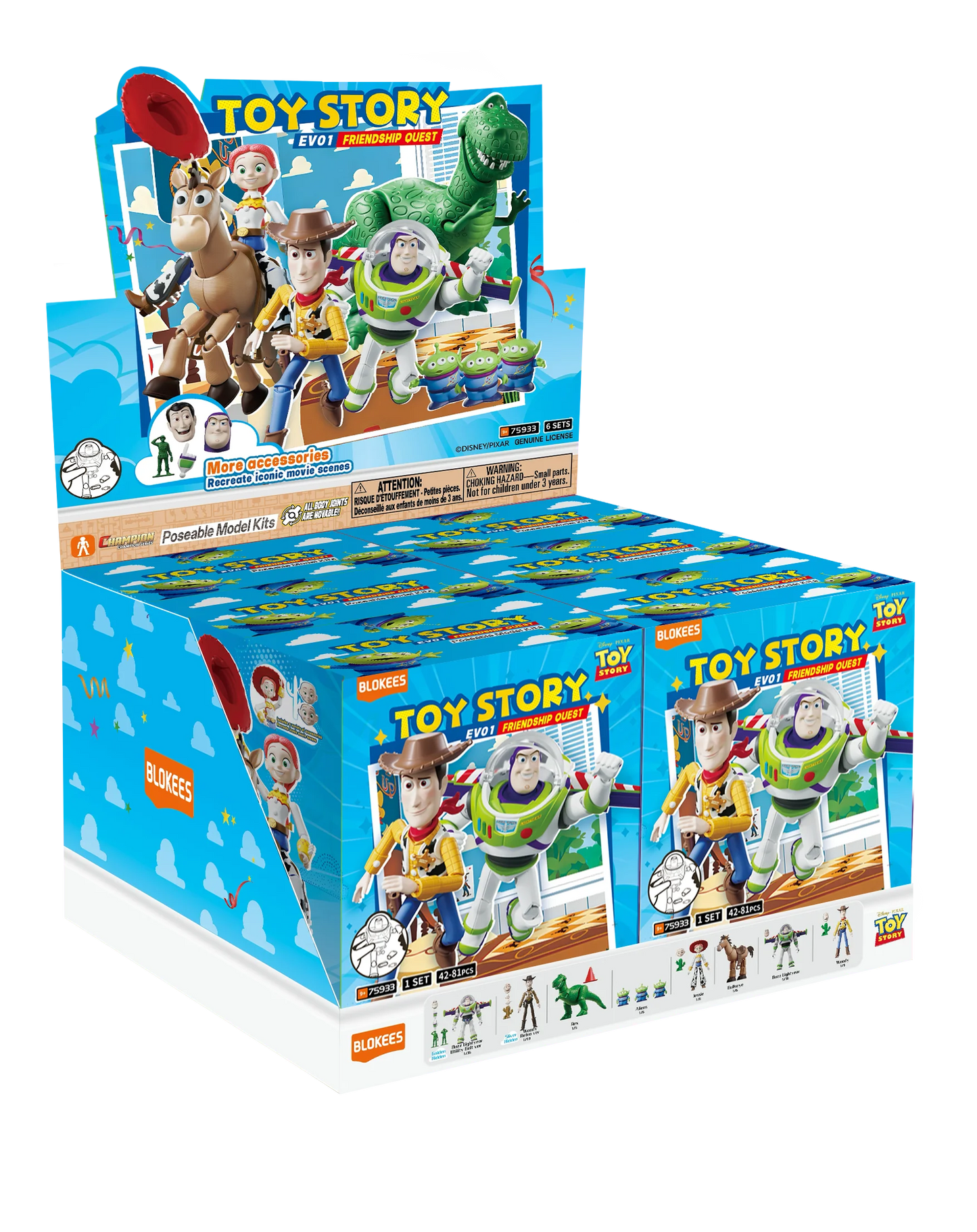Disney x Blokees 迪士尼反斗奇兵模型 盲盒 Toy Story Elite VERSION 01 EV01 - Friendship Quest Blind Box （一盒六款，款式隨機）