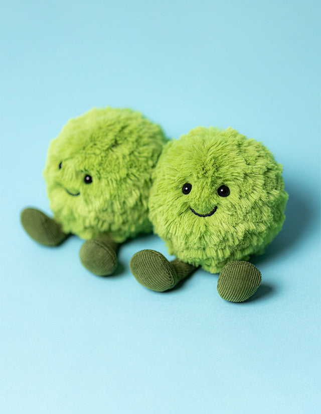 Jellycat 英國限定 微笑青豆 公仔 UK Exclusive Amuseables Dot and Peg Mushy Peas Soft Toy - TOYZHOLIC