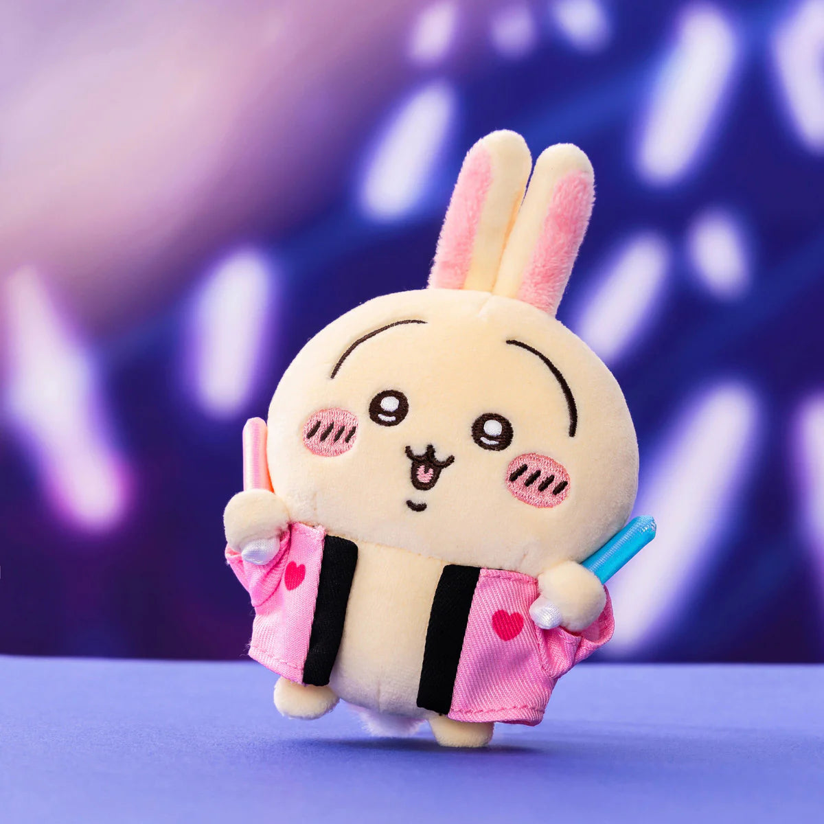 Chiikawa 應援系列 應援棒 掛飾公仔 (兔兔 Usagi）Light Stick Plush Keychain - TOYZHOLIC