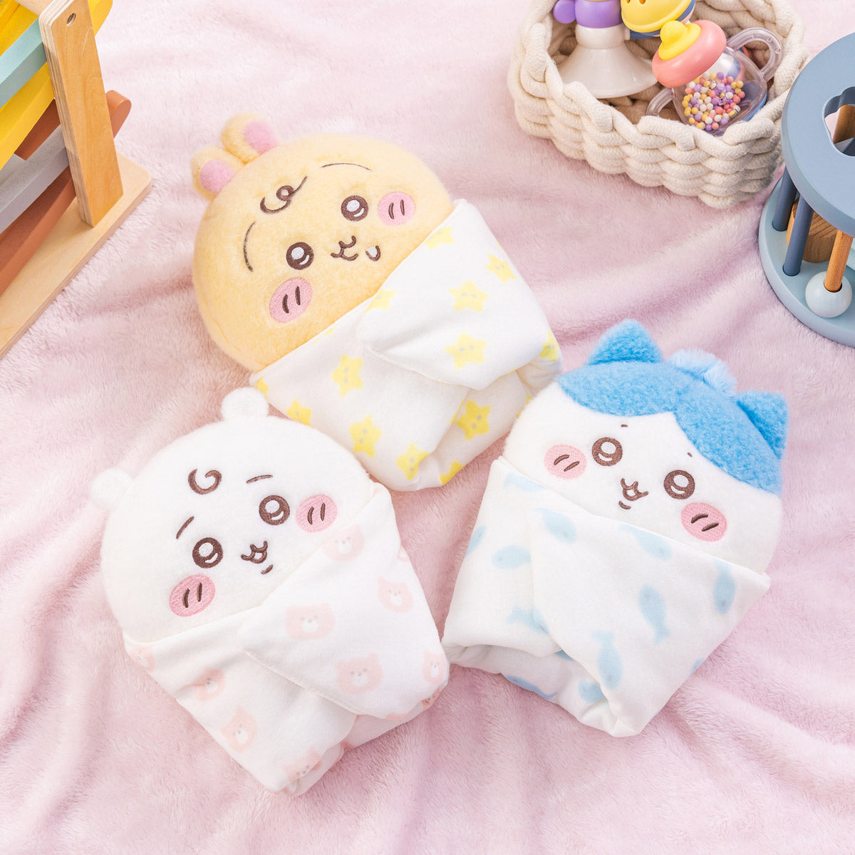 Chiikawa Baby系列 包巾毛公仔 Baby Series Swaddle Plush (Usagi) - TOYZHOLIC
