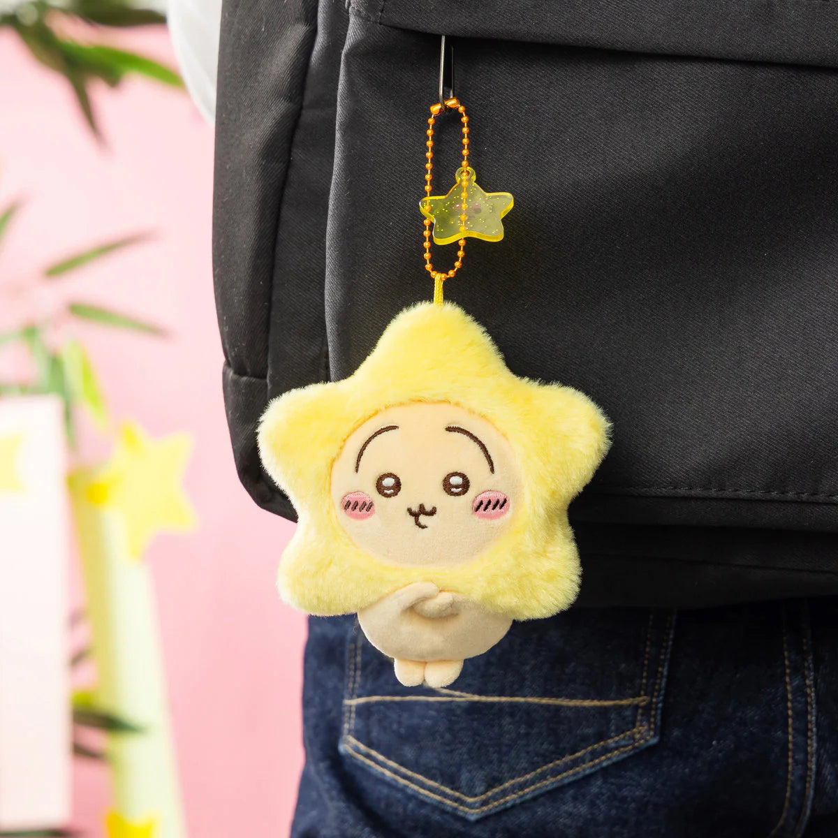 Chiikawa 許願星系列 掛飾公仔 (栗子饅頭 Chestnut Manju）Wish Upon a Star Plush Keychain - TOYZHOLIC