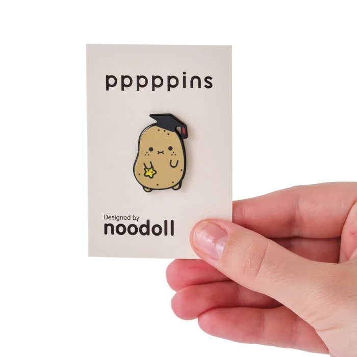 NOODOLL 薯仔 襟章 (咖啡時間/ 杯子/ 畢業) Ricespud Enamel Pin (Coffee Time/ Mug/ Graduation)