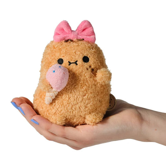 NOODOLL 蝴蝶結雪糕薯仔 公仔 Pinky Ricespud Mini Sitting Plush Toy - TOYZHOLIC