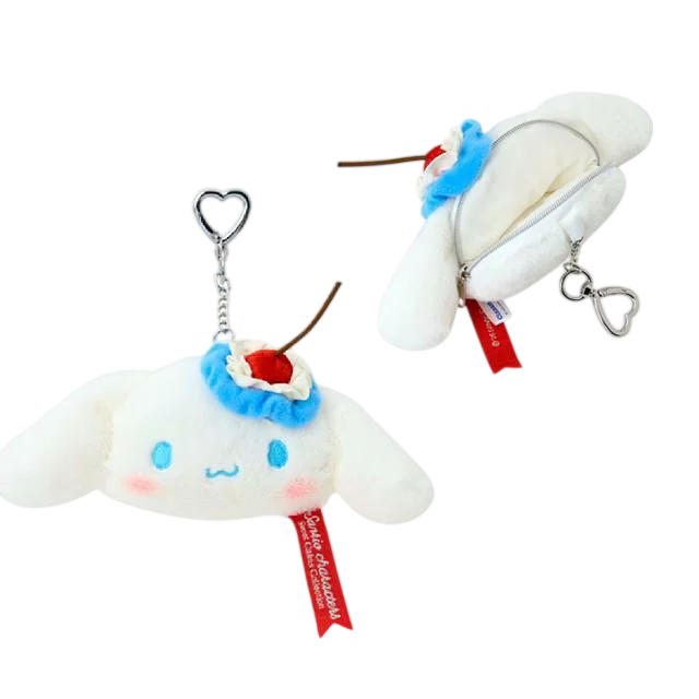 Sanrio Characters 天藍色櫻桃蛋糕 掛飾公仔/ 散紙包 Sweet Cakes Collection Plush Charm/ Coins Bag (Kuromi/ 玉桂狗 Cinnamoroll） - TOYZHOLIC