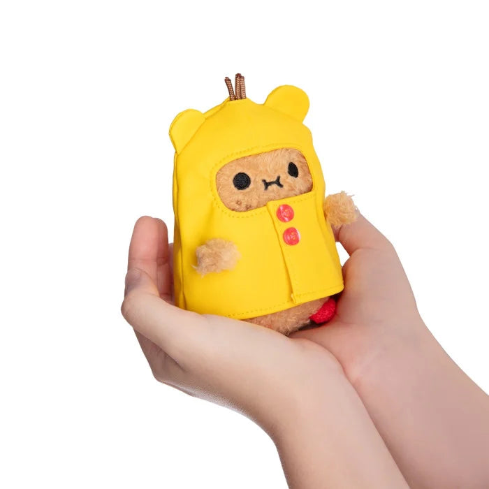 NOODOLL 黃色老鼠雨褸薯仔 公仔 Mouse Boots - Yellow Raincoat Ricespud Mini Sitting Plush Toy - TOYZHOLIC