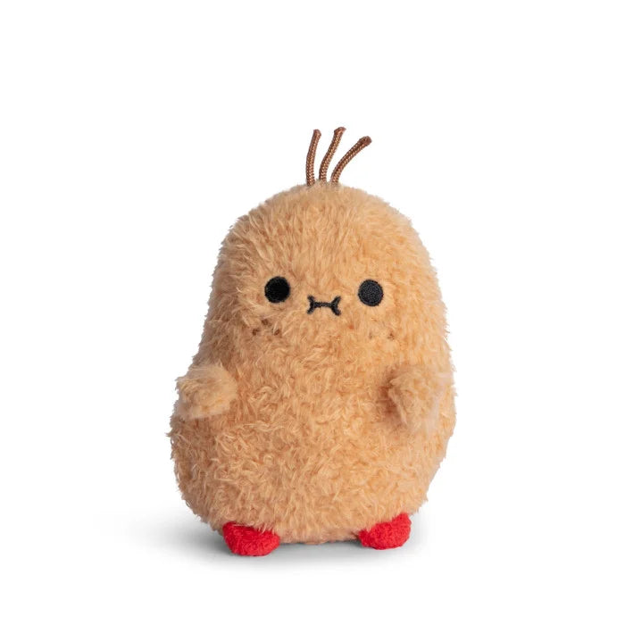 NOODOLL 黃色老鼠雨褸薯仔 公仔 Mouse Boots - Yellow Raincoat Ricespud Mini Sitting Plush Toy - TOYZHOLIC