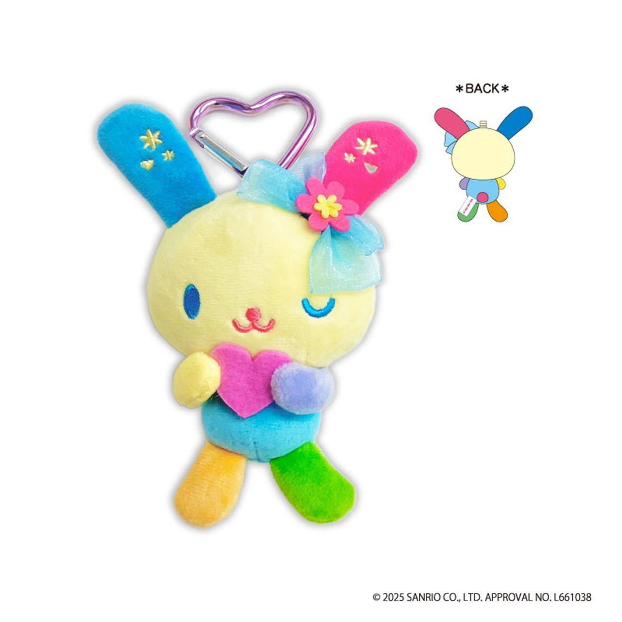 Sanrio Usahana 心心公仔掛飾附愛心扣環 Plush Charm with Heart Shape Carabiner - TOYZHOLIC