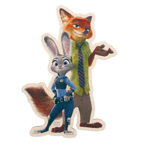 Disney 優獸大都會 79塊織維木製砌圖 Woody Puzzle LigmMe Zootopia Judy & Nick 37-01