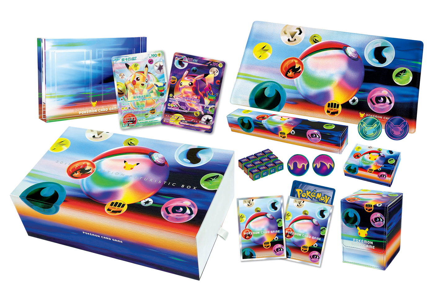 「預購 Pre-Order」-「繁中原盒」Pokemon TCG: 寶可夢集換式卡牌遊戲 超級進化 30th CELEBRATION FUTURISTIC BOX