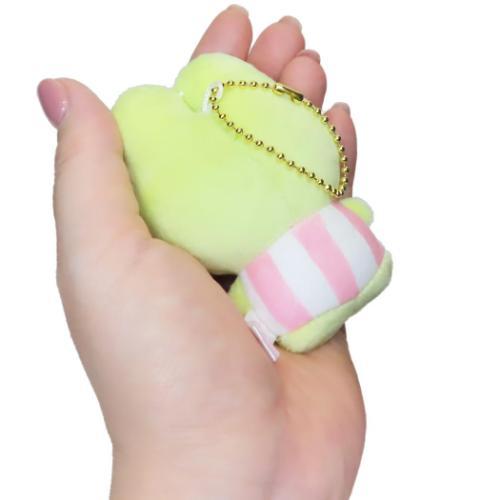 Sanrio x Mochi Panda 絨毛 掛飾公仔 Keroppi Plush Charm - TOYZHOLIC
