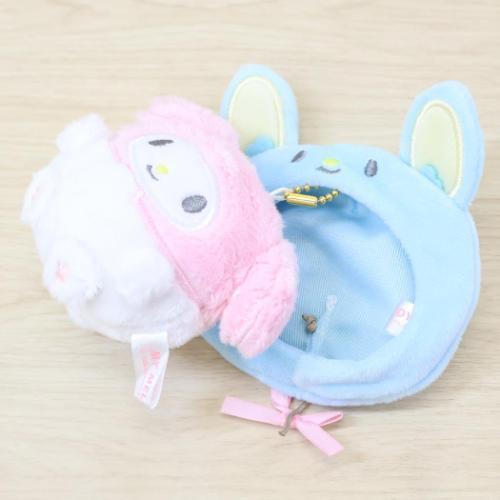 Sanrio Characters 隱藏式 毛絨鎖匙扣 Hidden Plush Keychain (My Melody & Flat/ 布甸狗 Pompom & Muffin） - TOYZHOLIC